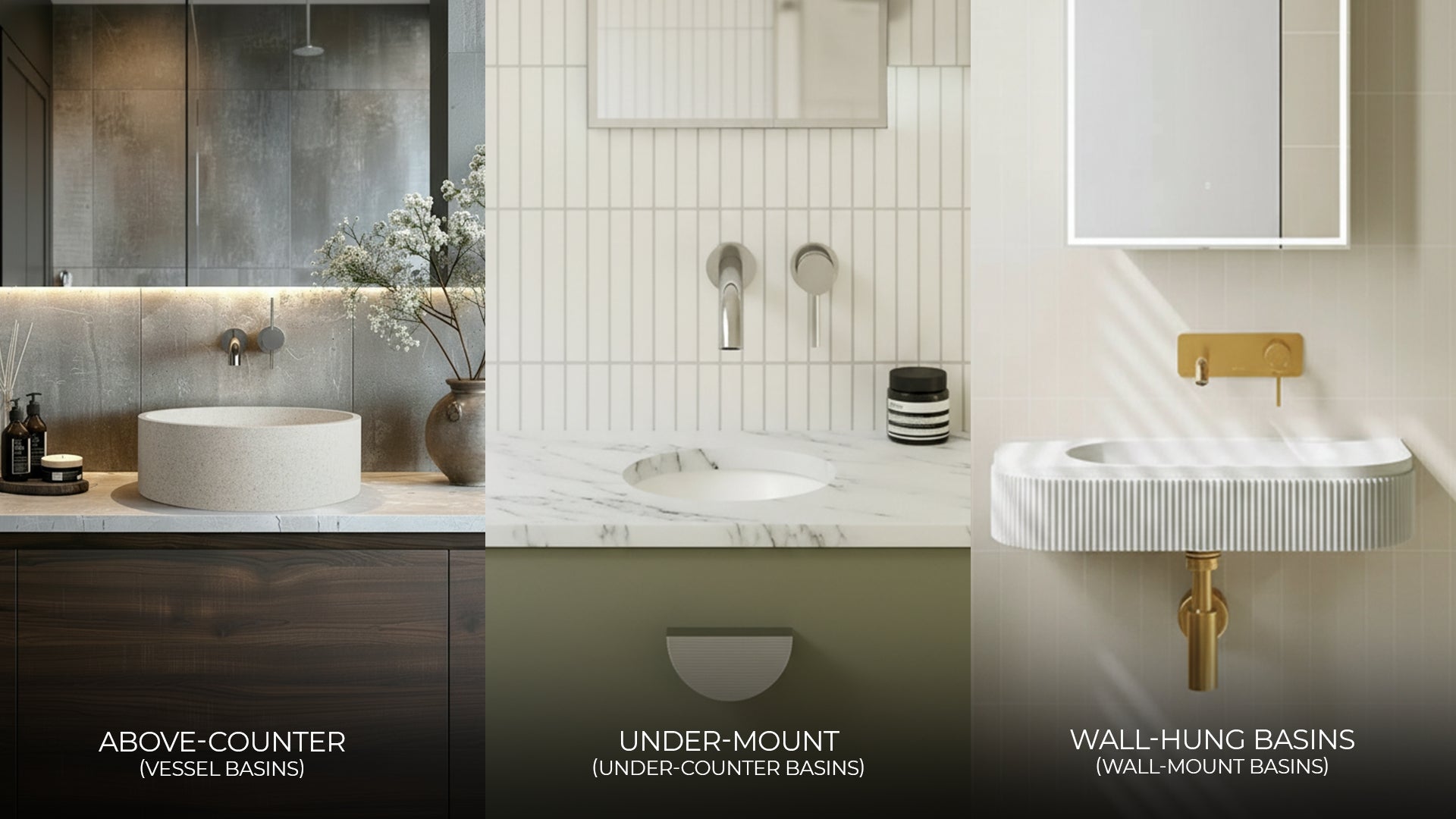 Guide on Choosing Between Different Types of Basins