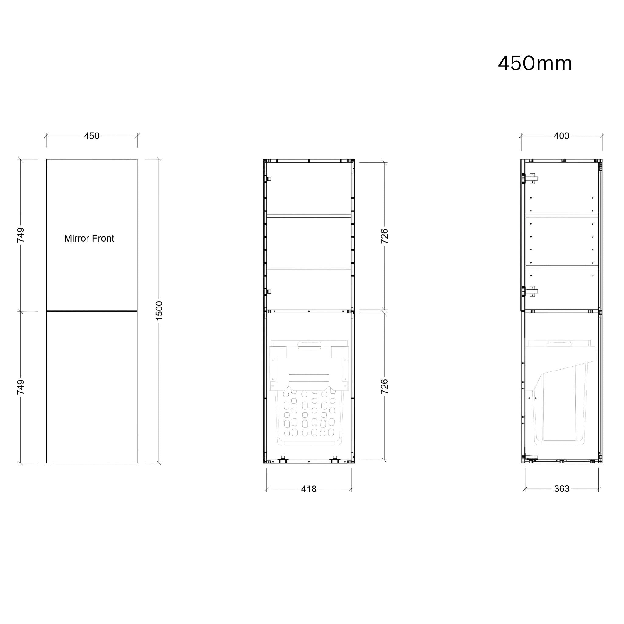TIMBERLINE LINCOLN CUSTOM MIRROR TALL BOY (ALL SIZING)
