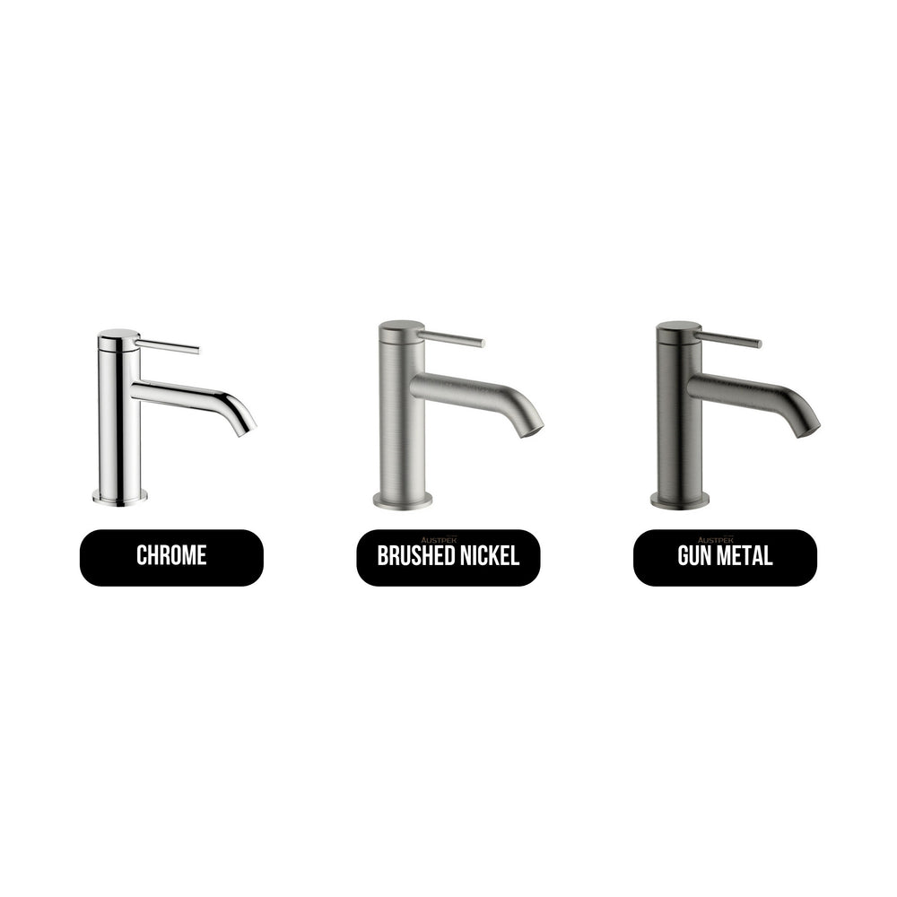GARETH ASHTON POCO BASIN MIXER - available finishes (Brushed Nickel, Chrome, Gun Metal)
