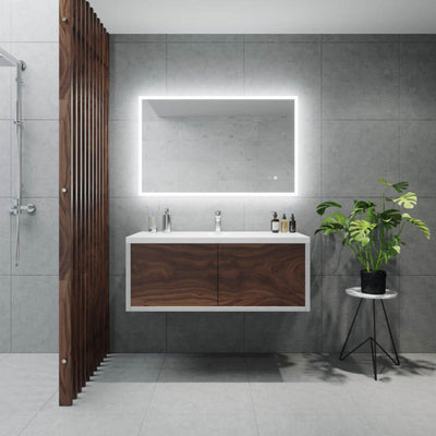 REMER KARA RECTANGLE FRAMELESS LED MIRROR WITH DEMISTER 900X600MM