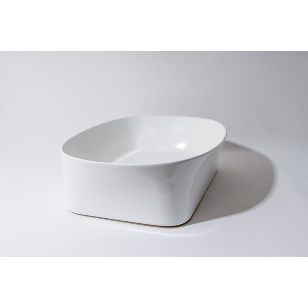 CLAYA DOVE RECTANGULAR ABOVE COUNTER BASIN GLOSS WHITE 500MM