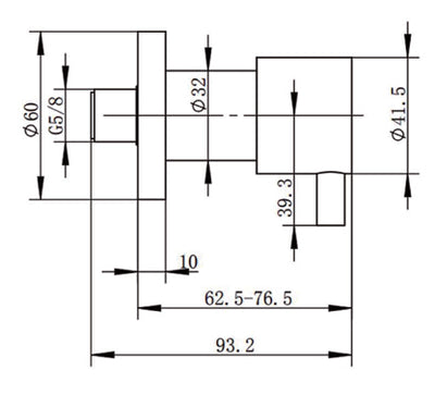 AQUAPERLA WALL TAP BRUSHED NICKEL