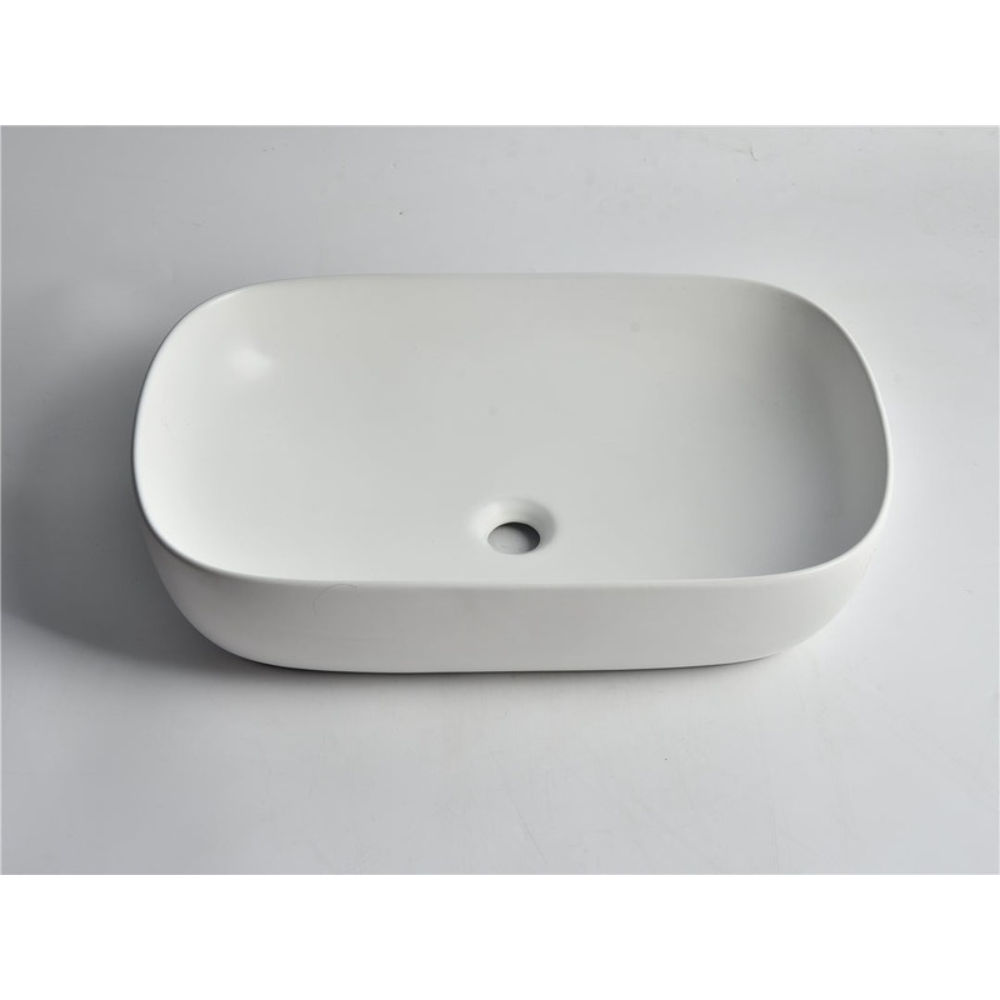 CLAYA OVAL ABOVE COUNTER BASIN MATTE WHITE 610MM