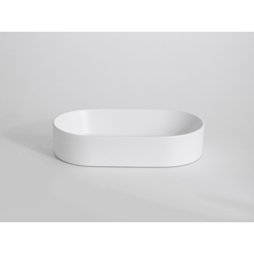 CLAYA PILL ABOVE COUNTER BASIN MATTE WHITE 525MM