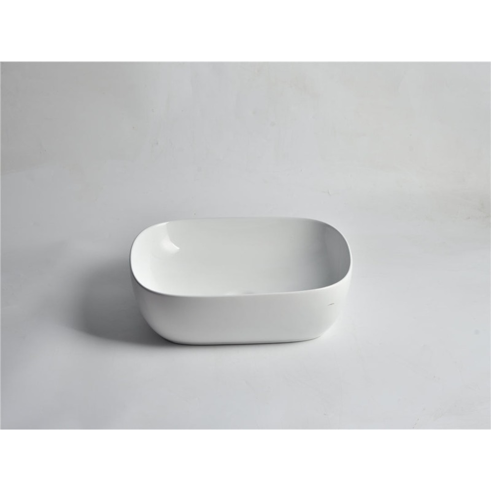 CLAYA OVAL ABOVE COUNTER BASIN GLOSS WHITE 485MM