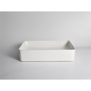 CLAYA RECTANGULAR ABOVE COUNTER BASIN GLOSS WHITE 500MM