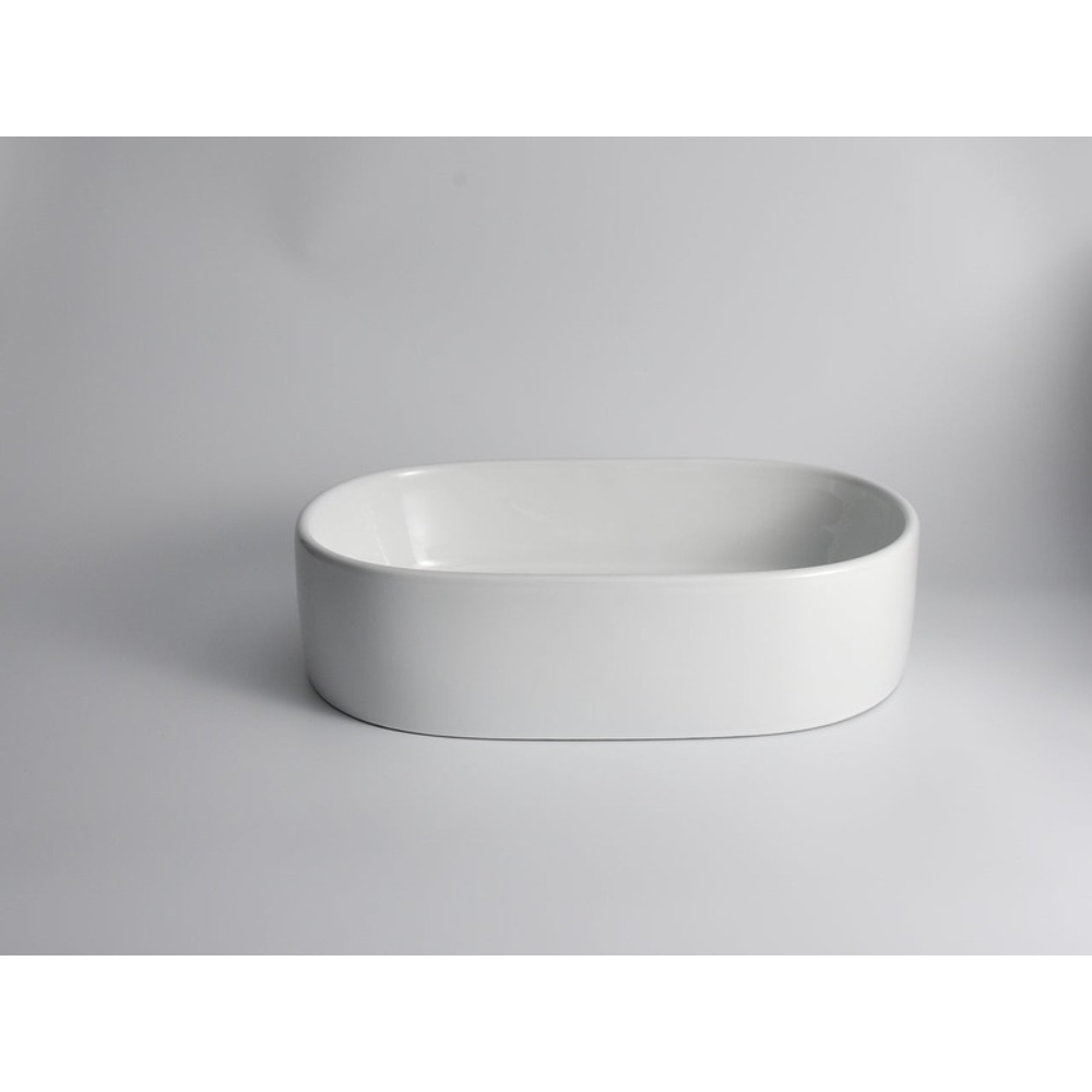 CLAYA PILL ABOVE COUNTER BASIN GLOSS WHITE 560MM