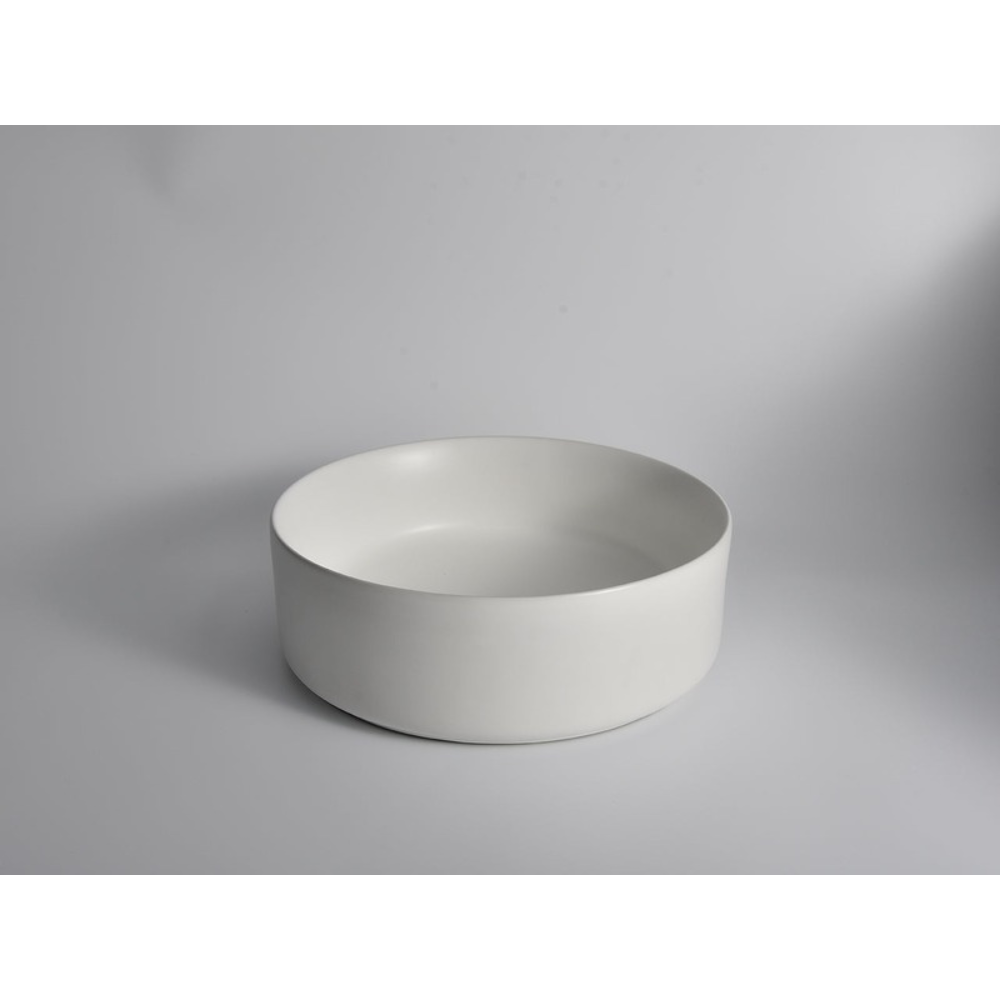 CLAYA ROUND ABOVE COUNTER BASIN MATTE WHITE 360MM