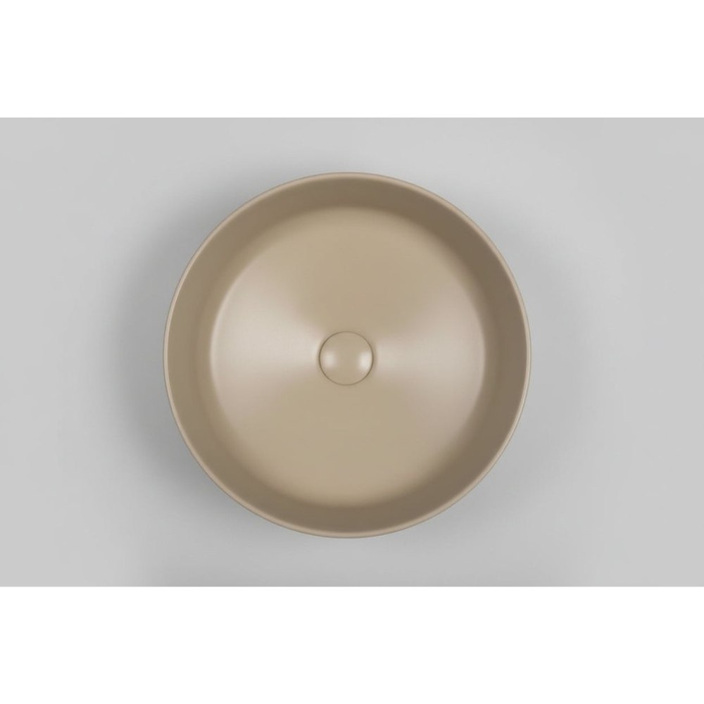 CLAYA COLOUR PLUS ROUND ABOVE COUNTER BASIN PEACH FUZZ 370MM
