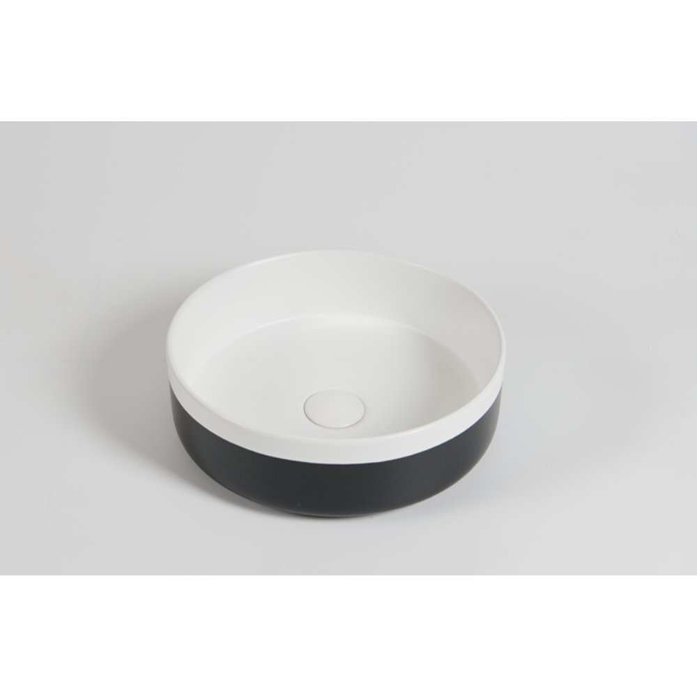 CLAYA COLOUR PLUS ROUND ABOVE COUNTER BASIN MATTE WHITE 370MM