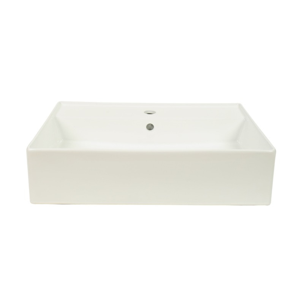 CLAYA FORMA RECTANGULAR WALL HUNG BASIN GLOSS WHITE 605MM
