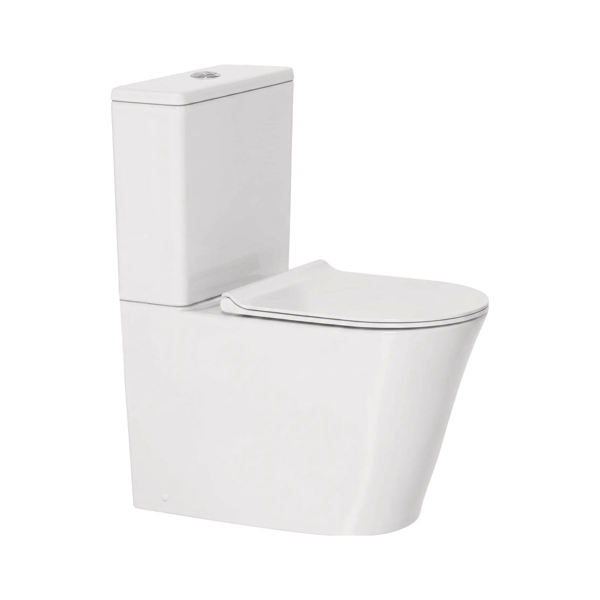 AMERICAN STANDARD HERON HYGIENE RIM CLOSE COUPLED BACK-TO-WALL TOILET SUITE BOTTOM INLET WHITE