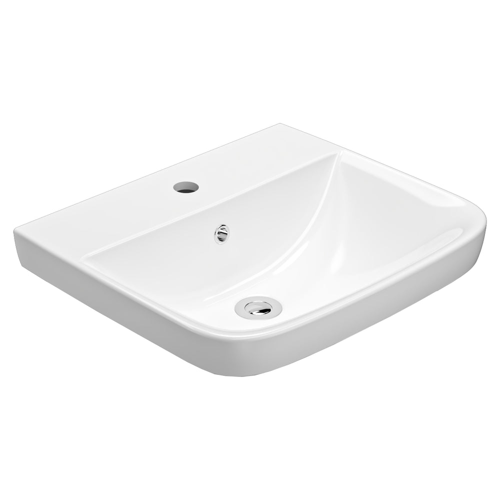 AMERICAN STANDARD CYGNET SEMI INSET BASIN OVERFLOW WHITE 500MM