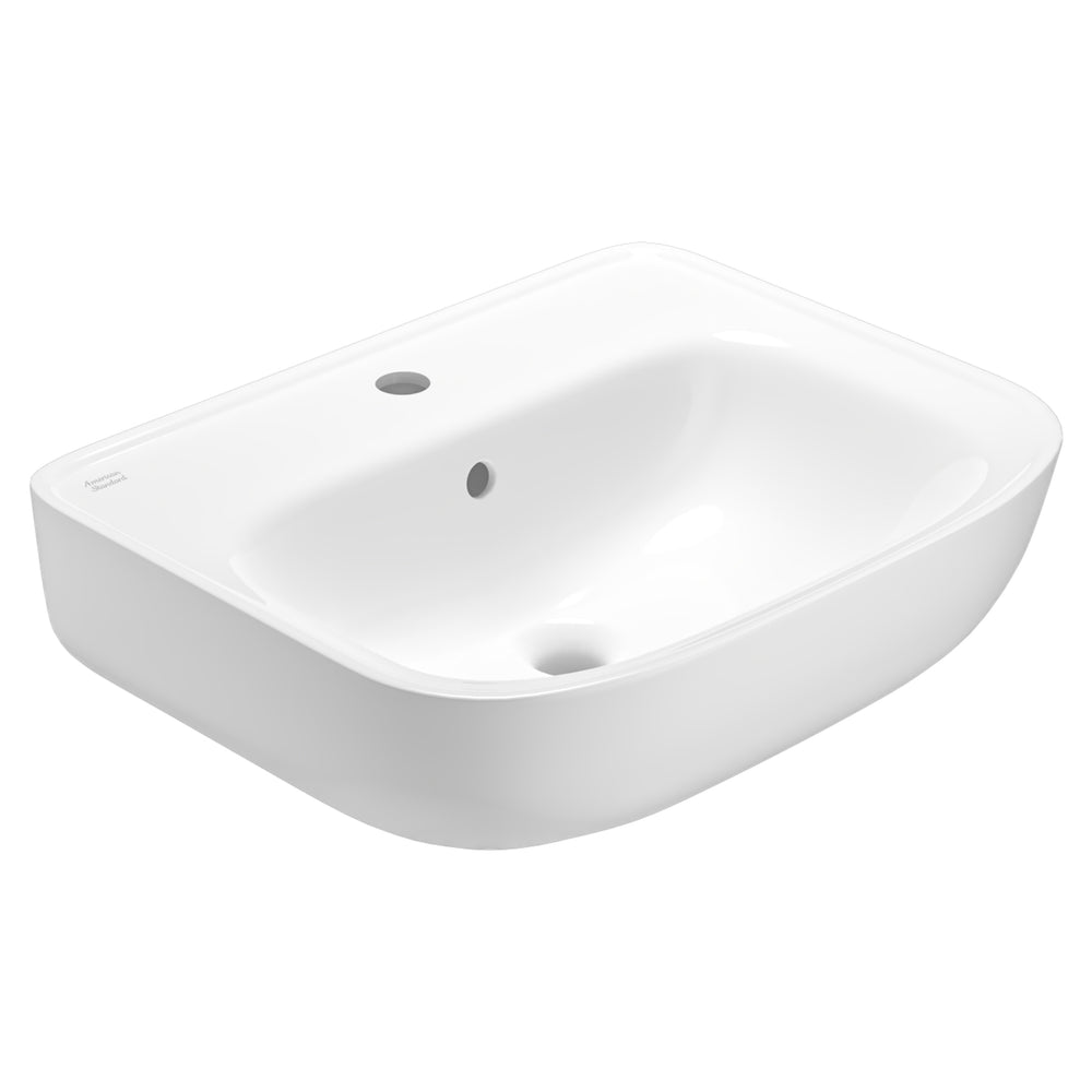 AMERICAN STANDARD LOVEN WALL HUNG BASIN OVERFLOW WHITE 550MM