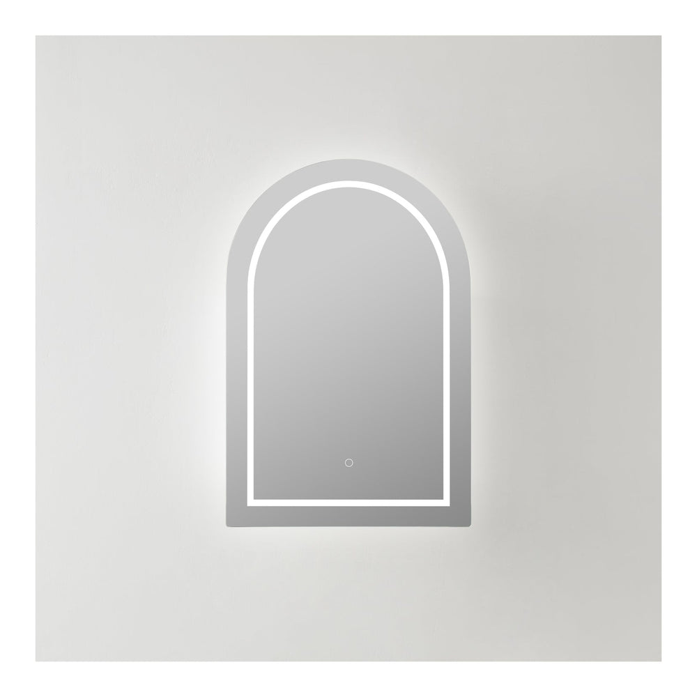 VITO LUMERO MATTE WHITE LED PVC MIRROR SHAVING CABINET 600X900MM