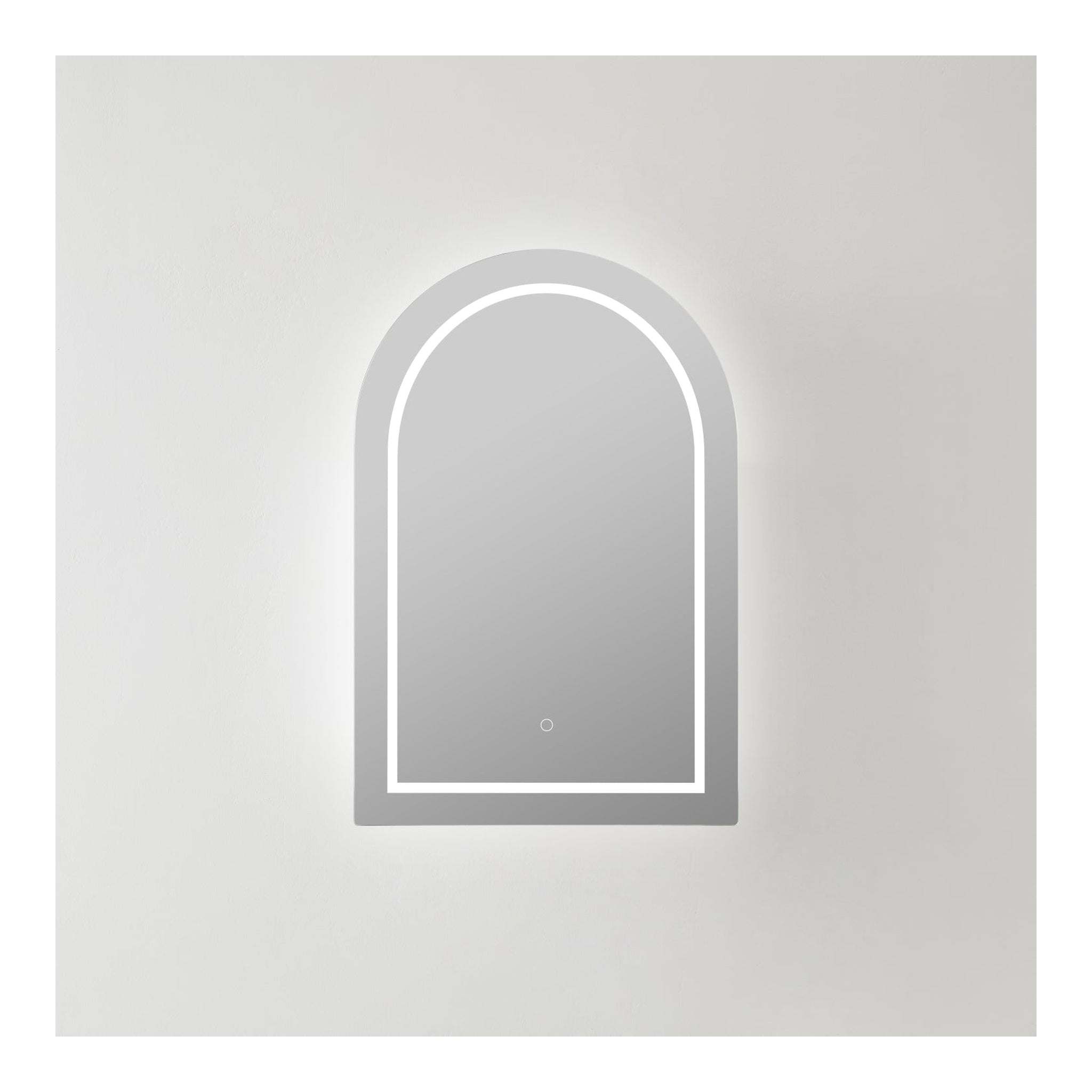 VITO LUMERO MATTE WHITE LED PVC MIRROR SHAVING CABINET 600X900MM