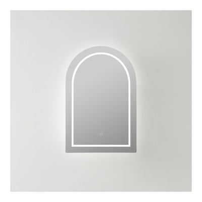 VITO LUMERO MATTE WHITE LED PVC MIRROR SHAVING CABINET 600X900MM
