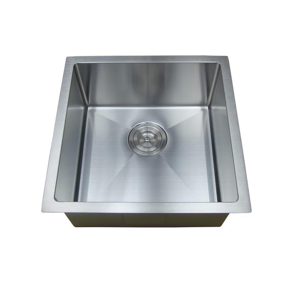 VITO STAINLESS STEEL SINGLE BOWL UNDERMOUNT KITCHEN SINK 450MM