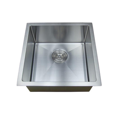VITO STAINLESS STEEL SINGLE BOWL UNDERMOUNT KITCHEN SINK 450MM