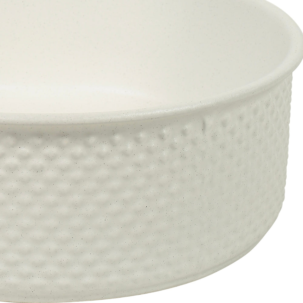 CLAYA POLAR TESSINA ROUND ABOVE COUNTER BASIN TEXTURED MATTE WHITE 385MM