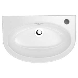 AMERICAN STANDARD STUDIO WALL BASIN OVERFLOW WHITE 450MM