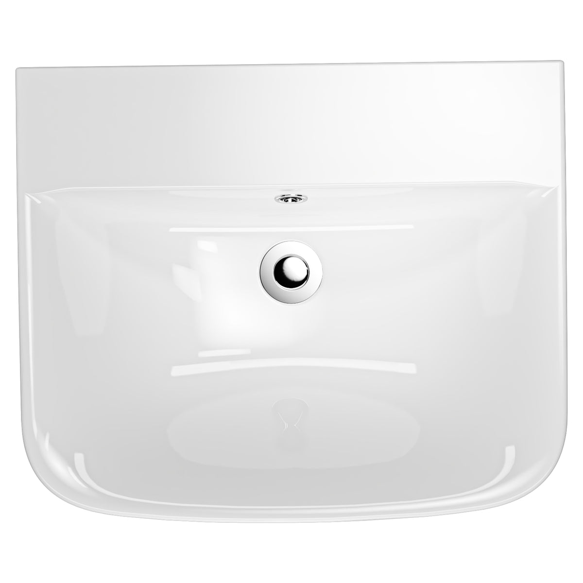 AMERICAN STANDARD CYGNET WALL BASIN OVERFLOW WHITE 550MM