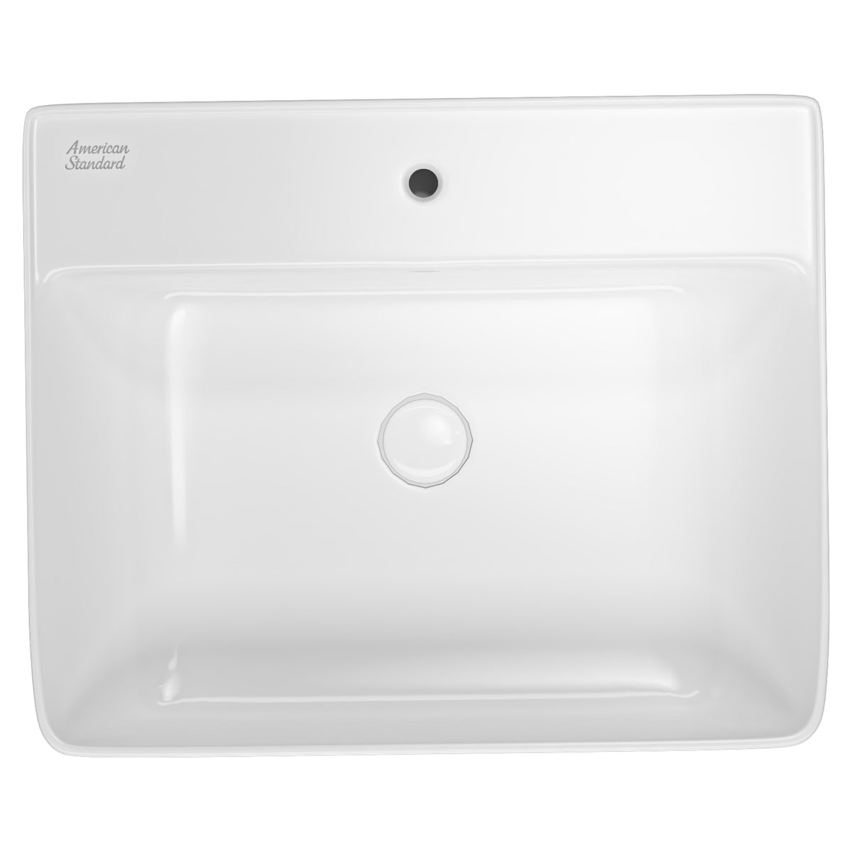 AMERICAN STANDARD ACACIA SUPASLEEK SEMI RECESSED BASIN OVERFLOW WHITE 550MM