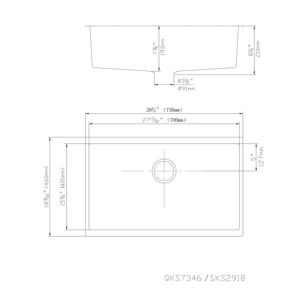 VITO QUARTZ SINGLE BOWL UNDERMOUNT KITCHEN SINK MATTE WHITE 730MM