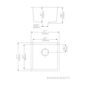 VITO QUARTZ SINGLE BOWL UNDERMOUNT KITCHEN SINK MATTE WHITE 432MM