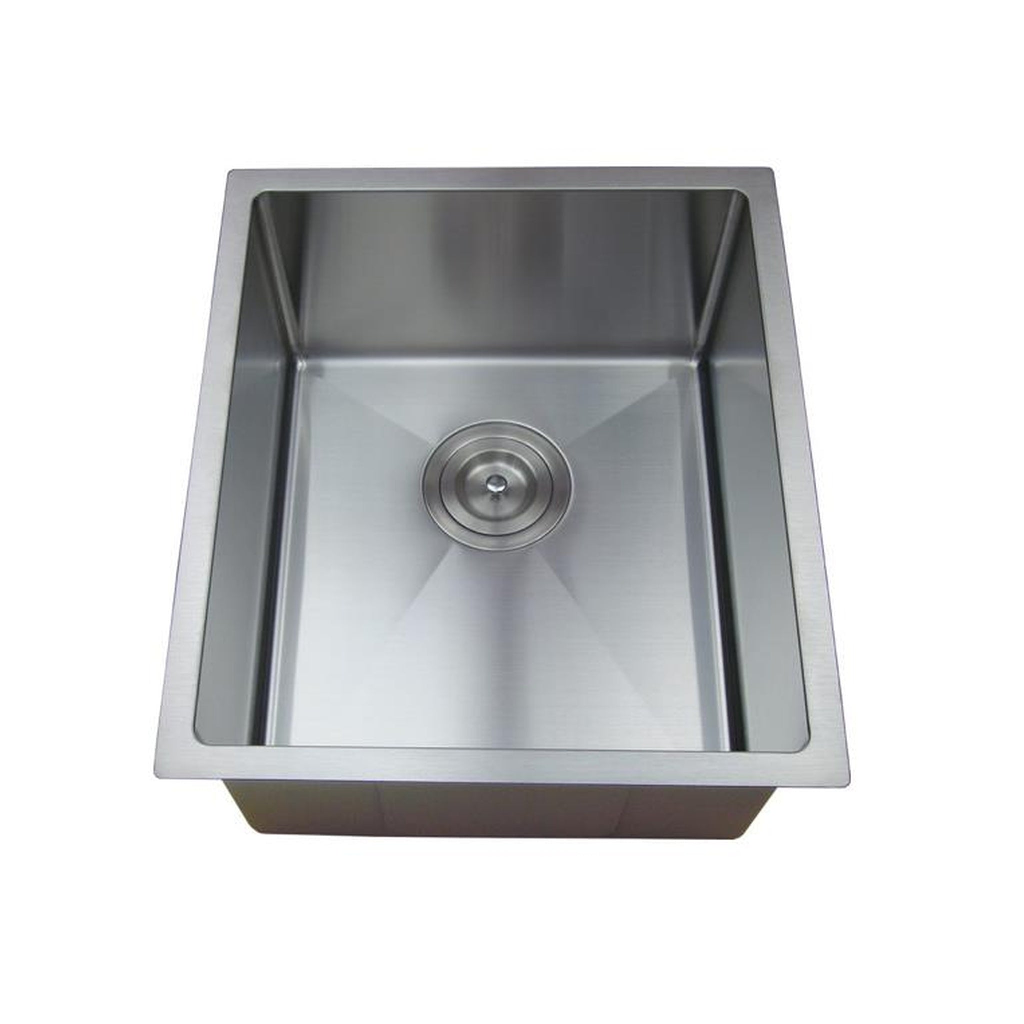 VITO STAINLESS STEEL SINGLE BOWL UNDERMOUNT KITCHEN SINK 390MM