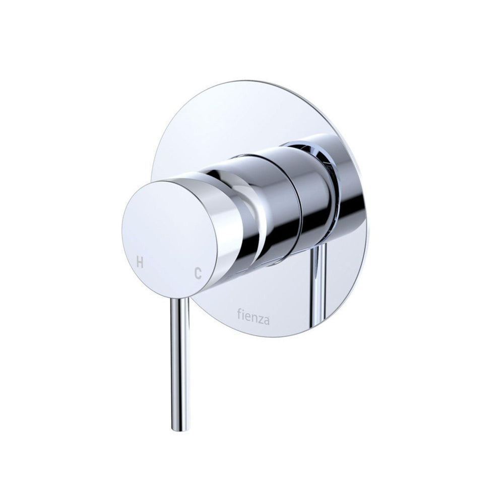 FIENZA KAYA WALL MIXER LARGE ROUND PLATE 100MM CHROME
