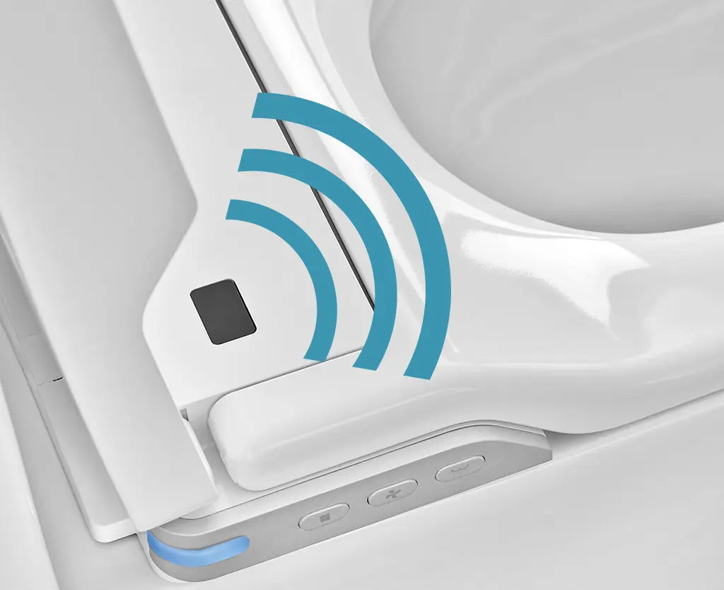 JOHNSON SUISSE LISTO BTW RIMLESS SMART TOILET SUITE W/ REMOTE CONTROL GLOSS WHITE