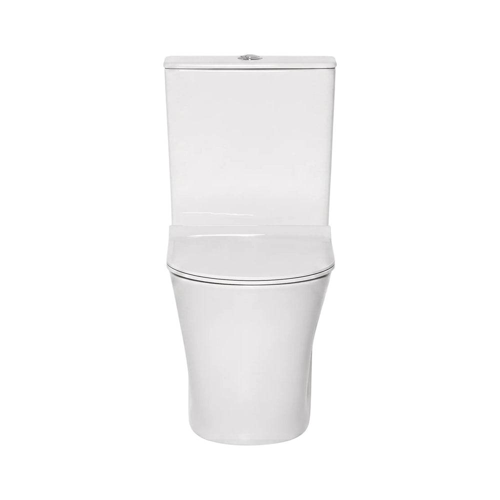 AMERICAN STANDARD HERON HYGIENE RIM CLOSE COUPLED BACK-TO-WALL TOILET SUITE BOTTOM INLET WHITE