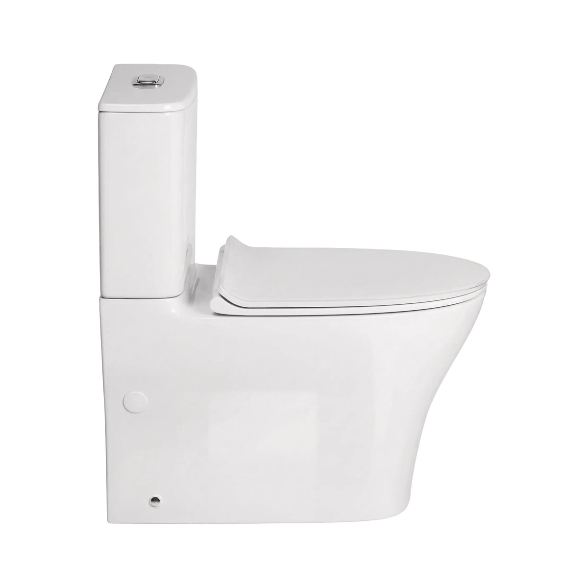 AMERICAN STANDARD SIGNATURE HYGIENE RIM CLOSE COUPLED BACK-TO-WALL TOILET SUITE BOTTOM INLET WITH CRYSTASLEEK SEAT WHITE