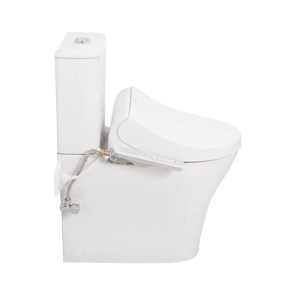 AMERICAN STANDARD SIGNATURE HYGIENE RIM CLOSE COUPLED BACK-TO-WALL SMART TOILET SUITE BACK INLET WITH SPALET E-BIDET SEAT WHITE