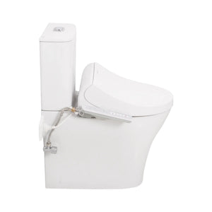 AMERICAN STANDARD SIGNATURE HYGIENE RIM CLOSE COUPLED BACK-TO-WALL SMART TOILET SUITE BACK INLET WITH SPALET E-BIDET SEAT WHITE
