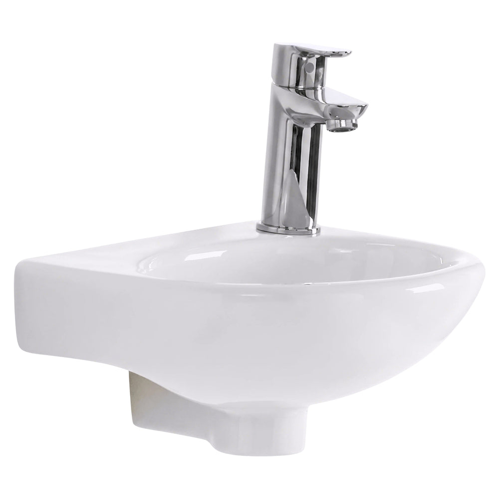 AMERICAN STANDARD STUDIO WALL BASIN OVERFLOW WHITE 350MM