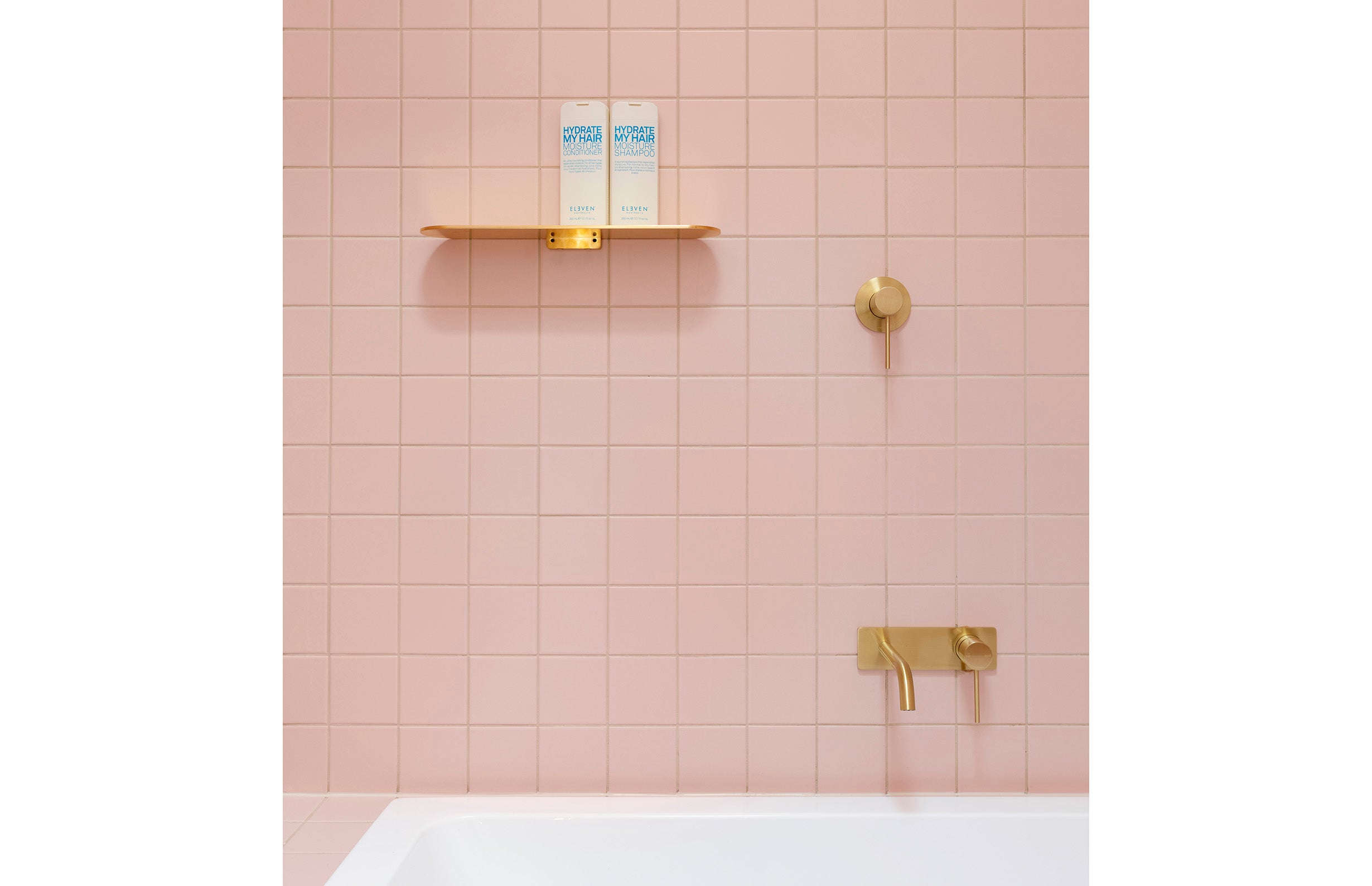 PHOENIX VIVID SLIMLINE SWITCHMIX LEAD FREE WALL AND SHOWER MIXER BRUSHED GOLD