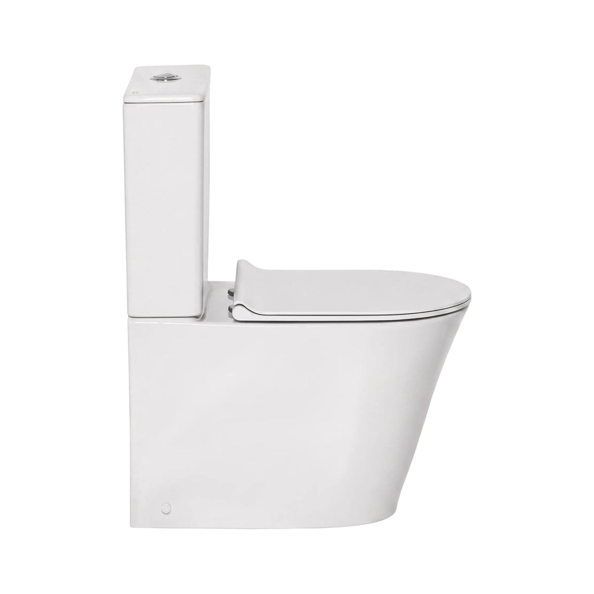 AMERICAN STANDARD HERON HYGIENE RIM CLOSE COUPLED BACK-TO-WALL TOILET SUITE BOTTOM INLET WHITE