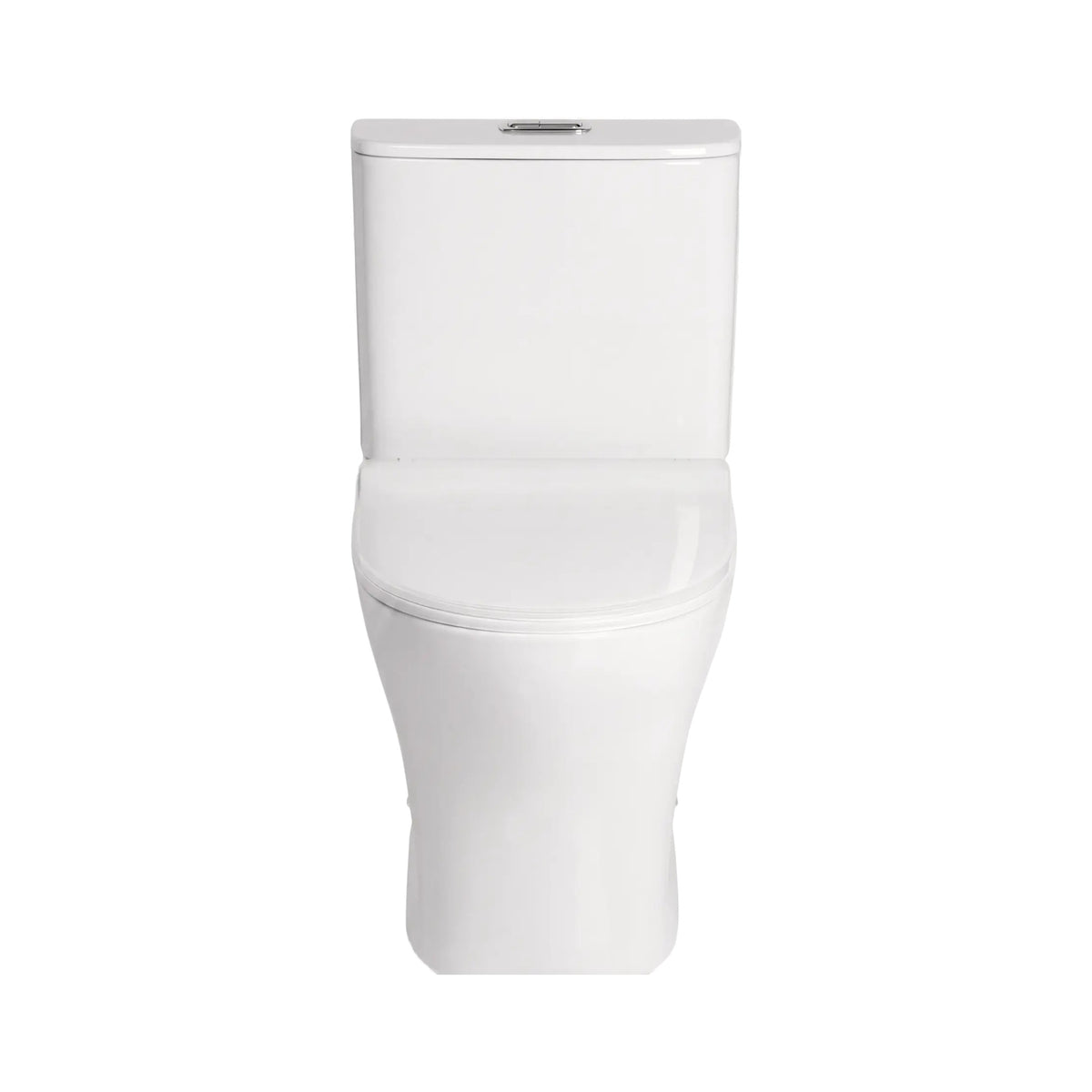 AMERICAN STANDARD SIGNATURE HYGIENE RIM CLOSE COUPLED BACK-TO-WALL TOILET SUITE BOTTOM INLET WITH CRYSTASLEEK SEAT WHITE