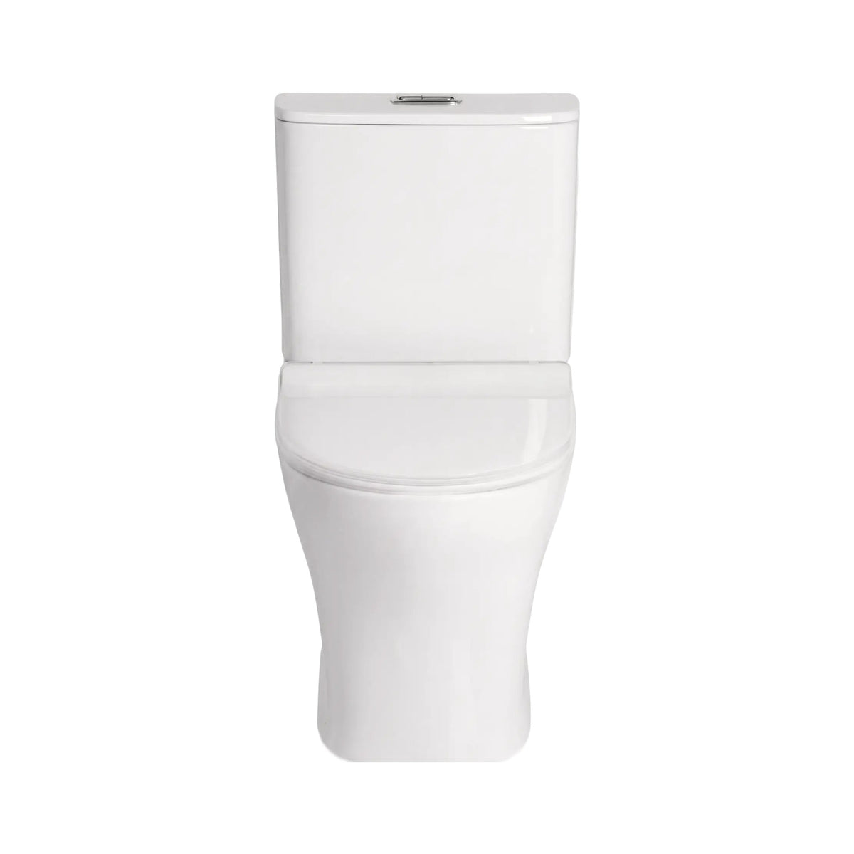 AMERICAN STANDARD SIGNATURE HYGIENE RIM CLOSE COUPLED BACK-TO-WALL TOILET SUITE BACK INLET WITH CRYSTASLEEK SEAT WHITE