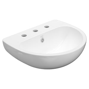 AMERICAN STANDARD STUDIO WALL BASIN OVERFLOW WHITE 500MM