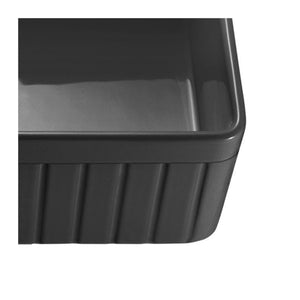 VITO BRADLEY FIRECLAY SINGLE BOWL FARMHOUSE KITCHEN SINK MATTE BLACK 838MM
