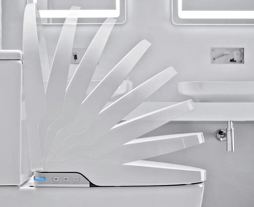 JOHNSON SUISSE LISTO BTW RIMLESS SMART TOILET SUITE W/ REMOTE CONTROL GLOSS WHITE