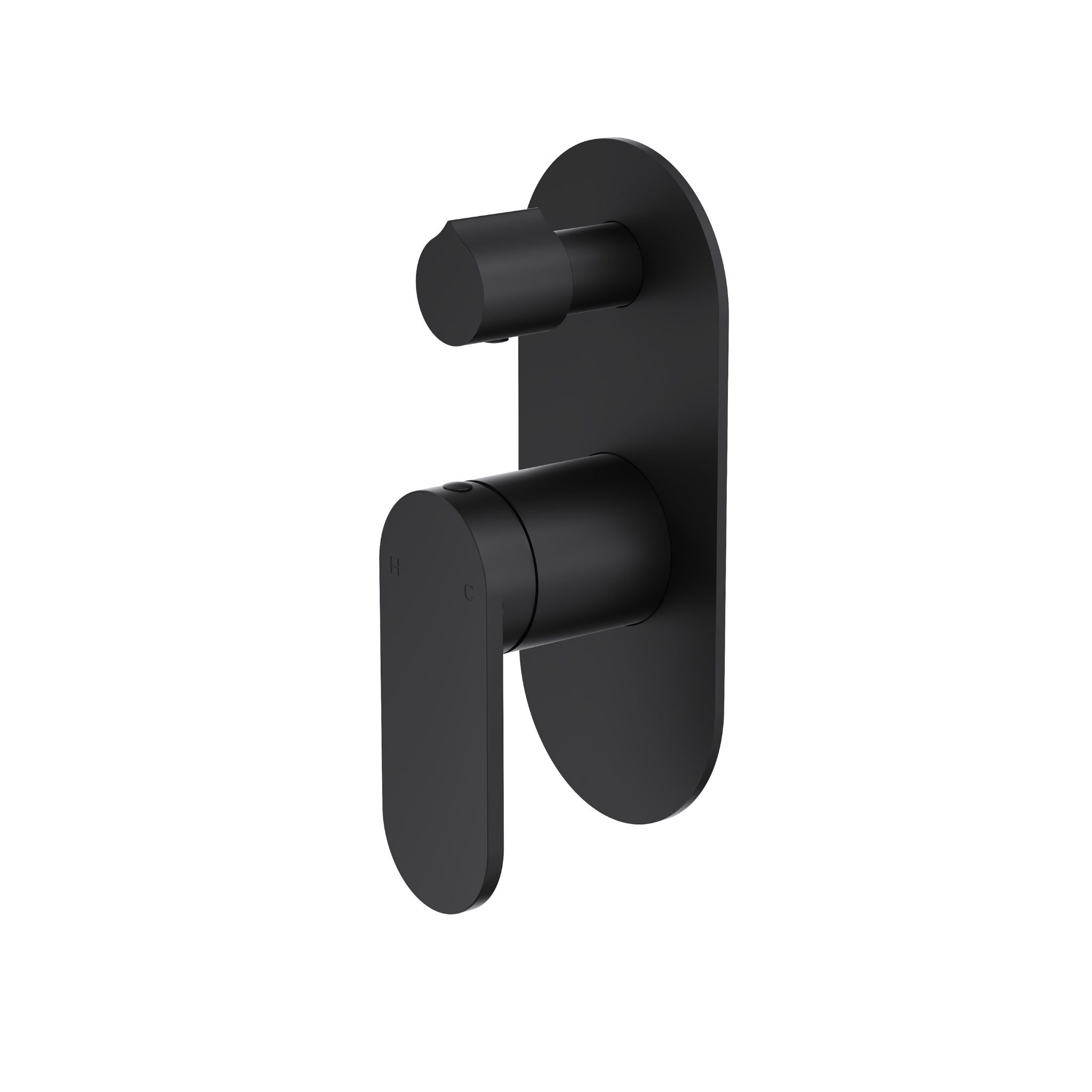 LINSOL CAPO 1-PLATE WALL MIXER WITH DIVERTOR 170MM MATTE BLACK