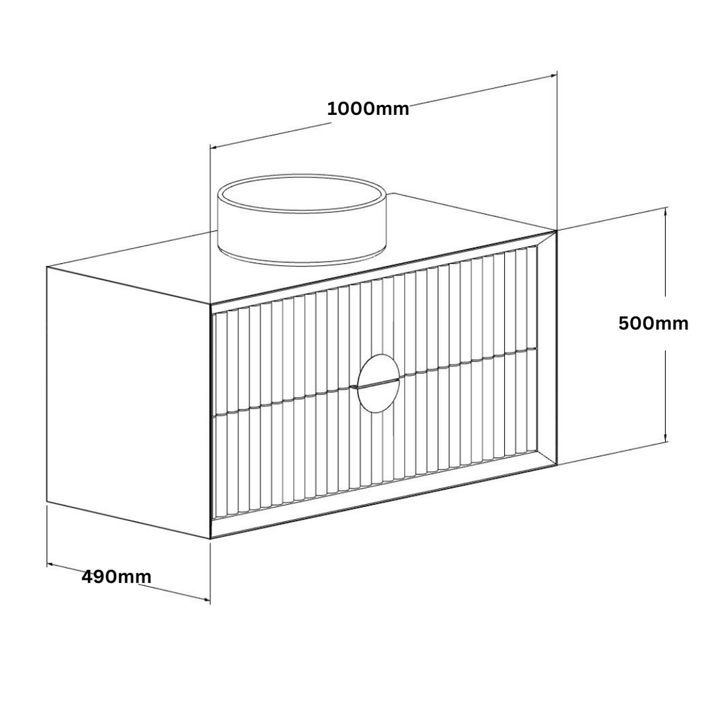 JR BESPOKE SPOKE SOLID TIMBER CUSTOM WALL HUNG VANITY (ALL SIZING)