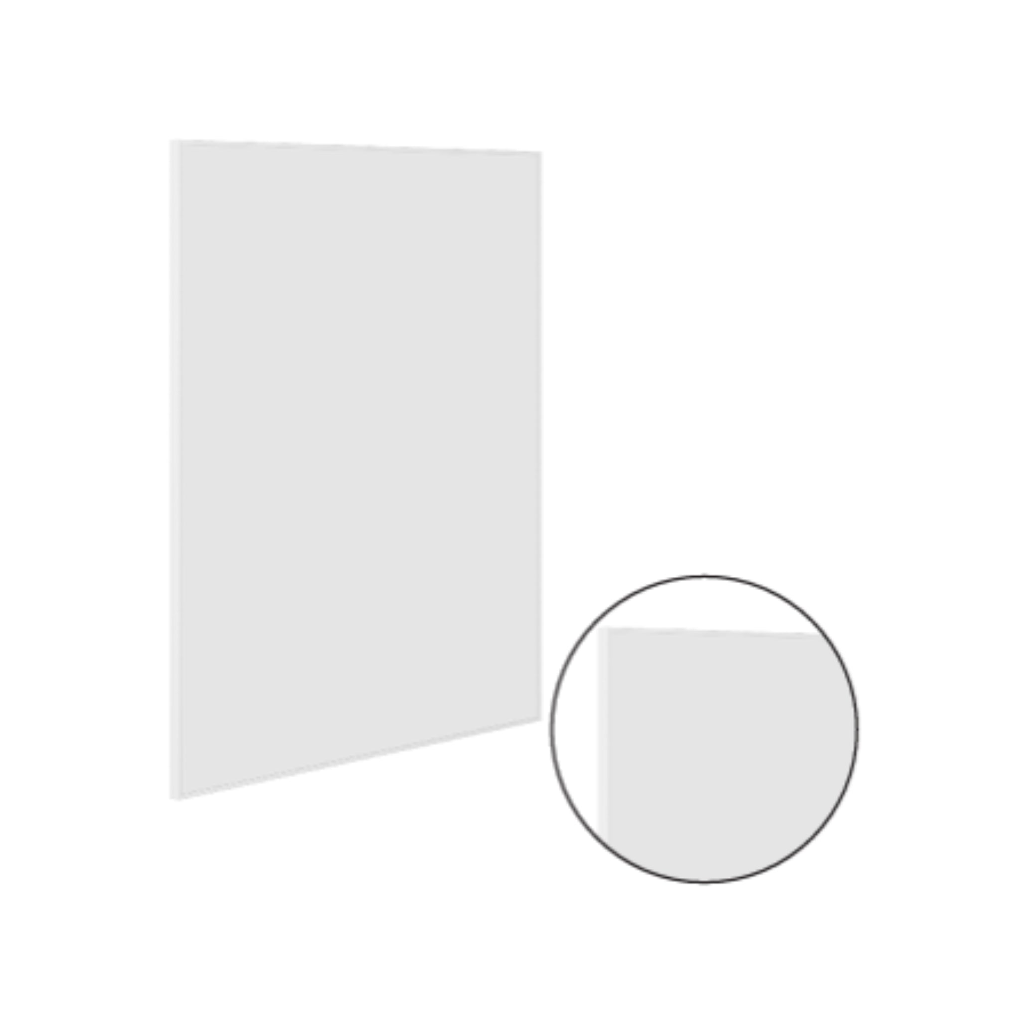 THERMOGROUP ABLAZE RECTANGULAR WHITE FRAMED MIRROR WITH DEMISTER 750X900MM