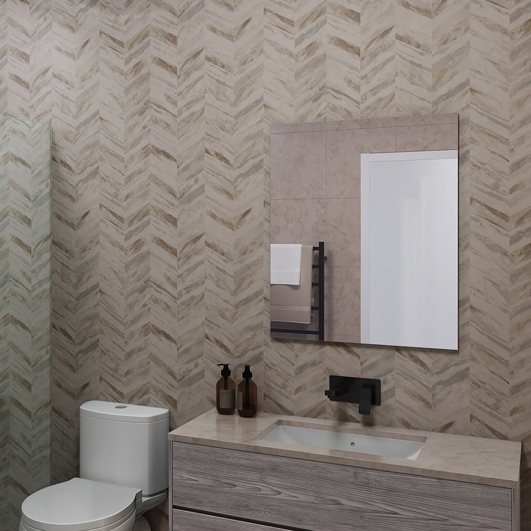 THERMOGROUP ABLAZE RECTANGLE POLISHED EDGE MIRROR WITH DEMISTER 600X900MM