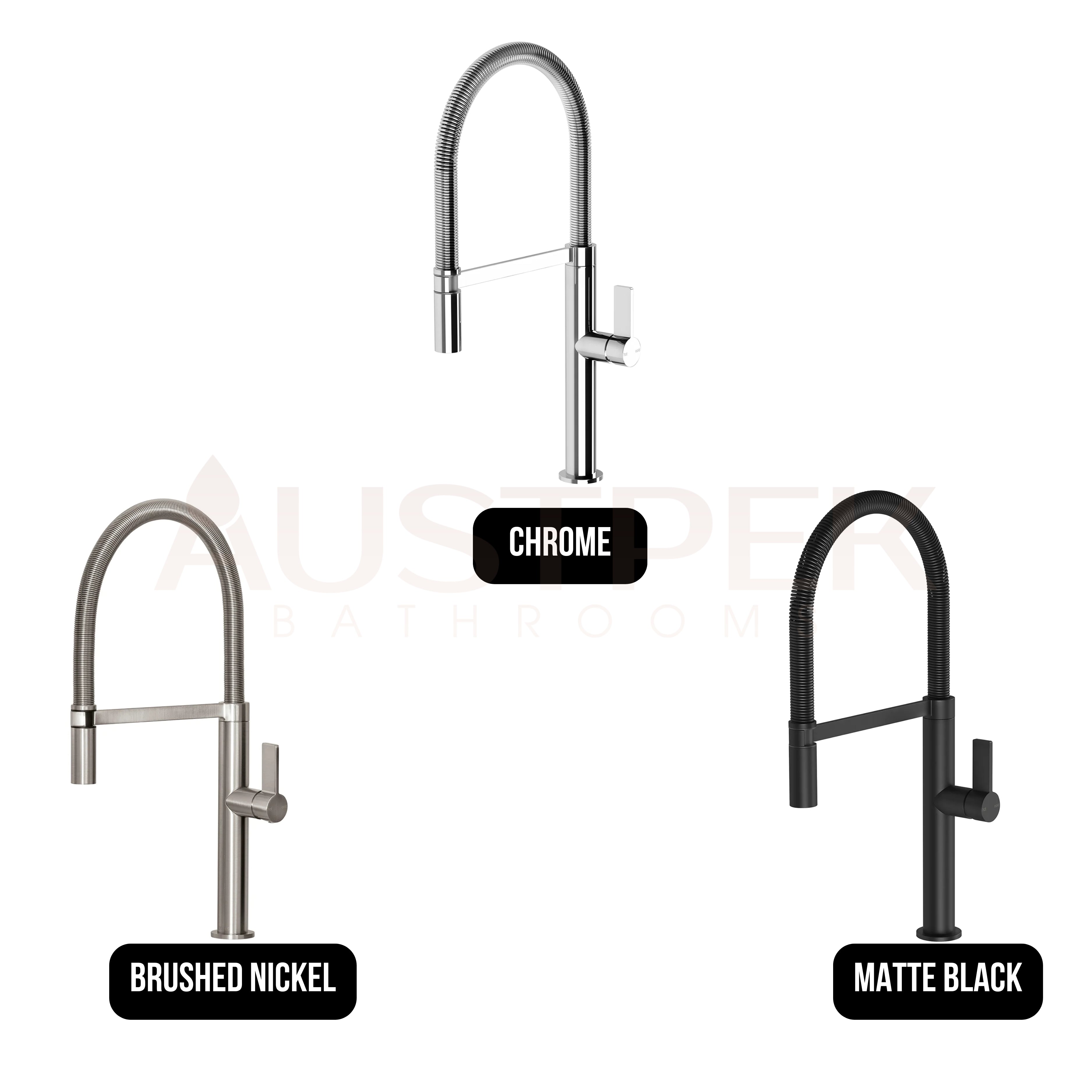 PHOENIX PRIZE FLEXIBLE COIL SINK MIXER 496MM MATTE BLACK