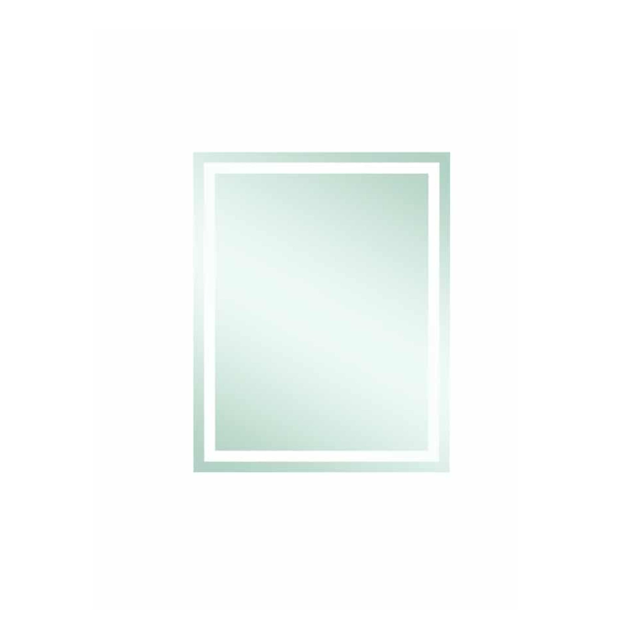 THERMOGROUP ABLAZE RECTANGLE MIRROR WITH SANDBLASTED BORDER 600X750MM